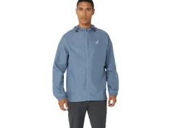 Discount ASICS MEN PR LYTE PACKABLE JACKET Steel Blue Nagashi Tech
