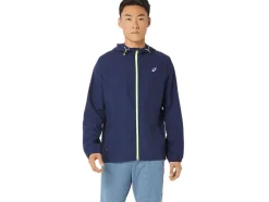 New ASICS MEN PR LYTE PACKABLE JACKET Peacoat