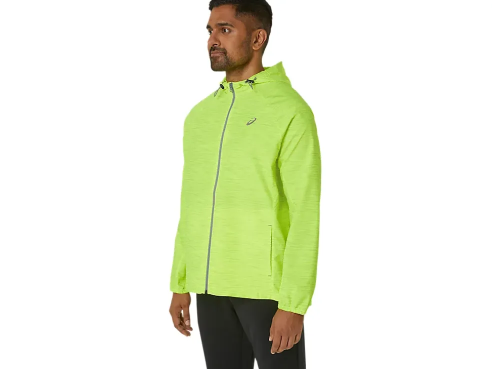 Outlet ASICS MEN PR LYTE PACKABLE JACKET Safety Yellow Digital Japonism