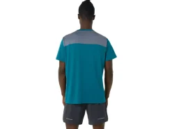 Discount ASICS MEN PR LYTE SHORT SLEEVE Velvet Pine/Metropolis