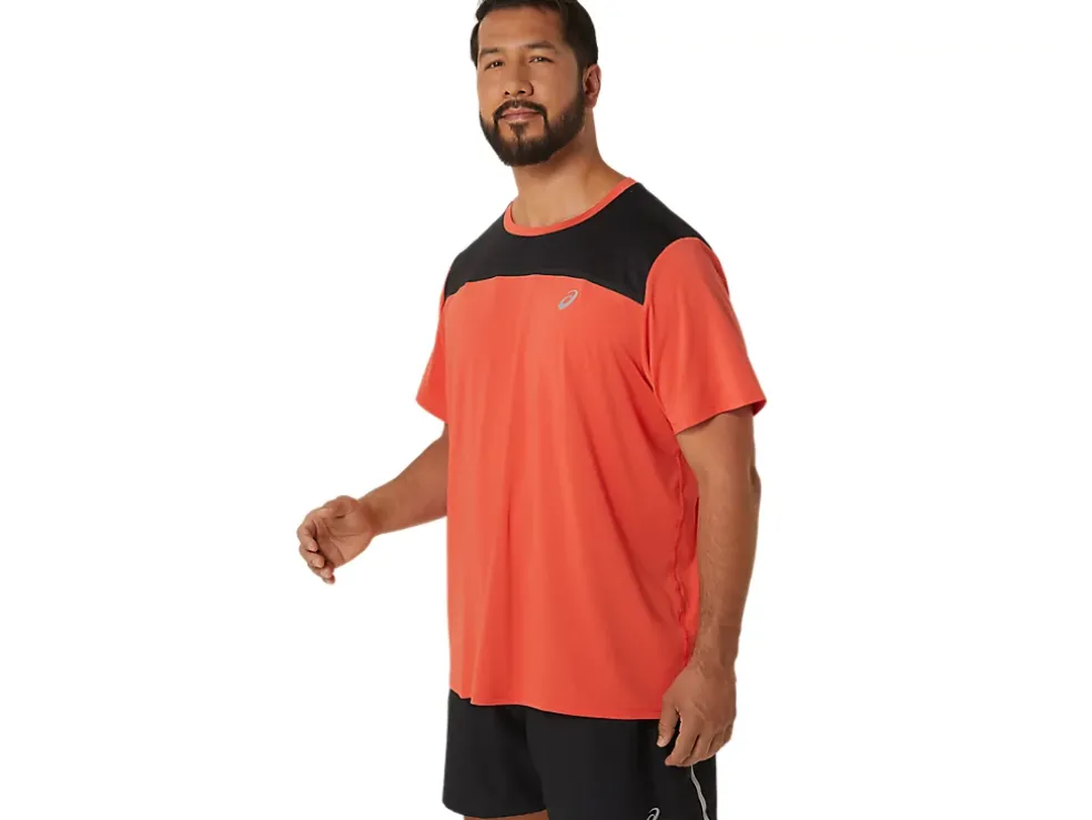 Flash Sale ASICS MEN PR LYTE SHORT SLEEVE Red Snapper/Performance Black