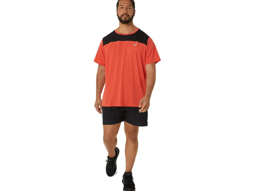 Flash Sale ASICS MEN PR LYTE SHORT SLEEVE Red Snapper/Performance Black