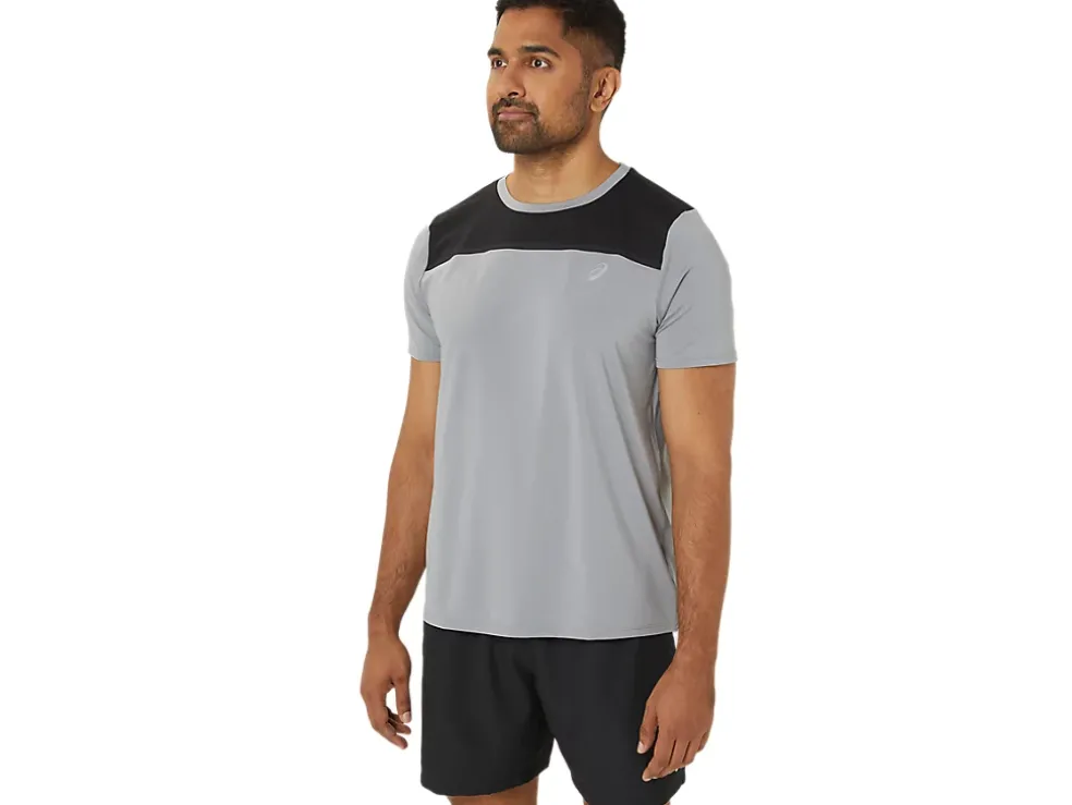 Sale ASICS MEN PR LYTE SHORT SLEEVE Sheet Rock/Performance Black