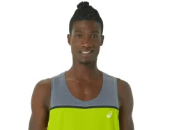 Shop ASICS MEN PR LYTE SINGLET Lime Zest