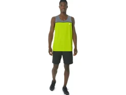Shop ASICS MEN PR LYTE SINGLET Lime Zest