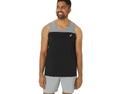Shop ASICS MEN PR LYTE SINGLET Performance Black/Sheet Rock
