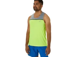 Best ASICS MEN PR LYTE SINGLET Safety Yellow/Sheet Rock