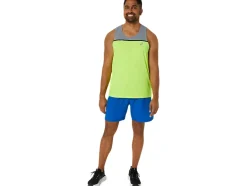 Best ASICS MEN PR LYTE SINGLET Safety Yellow/Sheet Rock