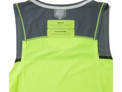 Cheap ASICS MEN PR LYTE SINGLET Safety Yellow/Metropolis