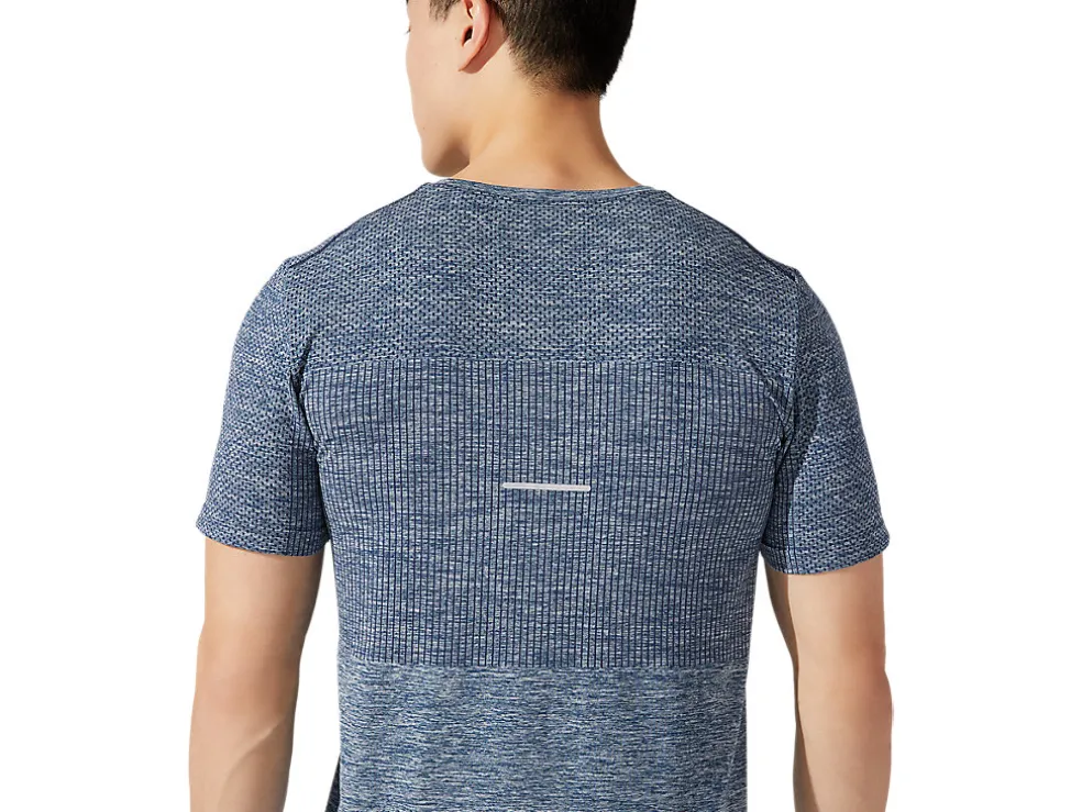Online ASICS MEN RACE SEAMLESS SHORT SLEEVE French Blue