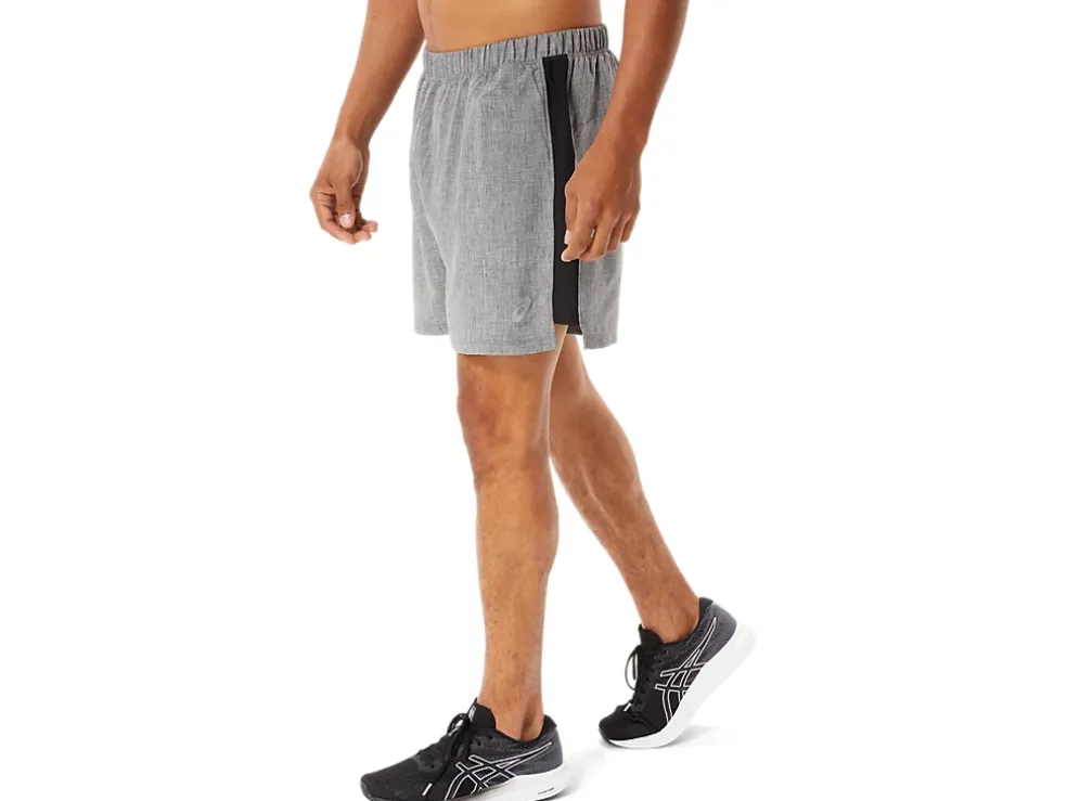 Fashion ASICS MEN READY SET 5IN SHORT Dark Grey Heather/Performance Black
