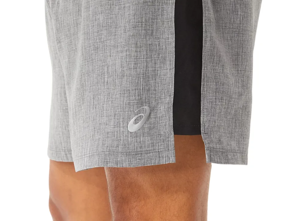 Fashion ASICS MEN READY SET 5IN SHORT Dark Grey Heather/Performance Black