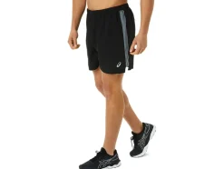 New ASICS MEN READY SET 5IN SHORT Performance Black