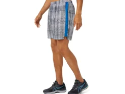 Sale ASICS MEN READY-SET 7IN GRAPHIC SHORT French Blue Print/Lake Drive