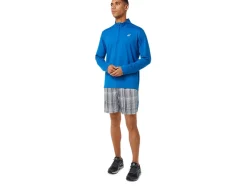 Sale ASICS MEN READY-SET 7IN GRAPHIC SHORT French Blue Print/Lake Drive
