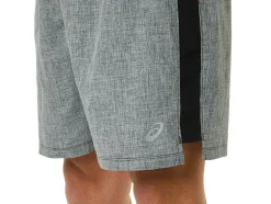 Clearance ASICS MEN READY-SET 7IN SHORT Dark Grey Heather/Performance Black