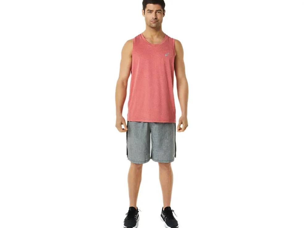 Cheap ASICS MEN READY-SET 9IN SHORT Dark Grey Heather/Performance Black