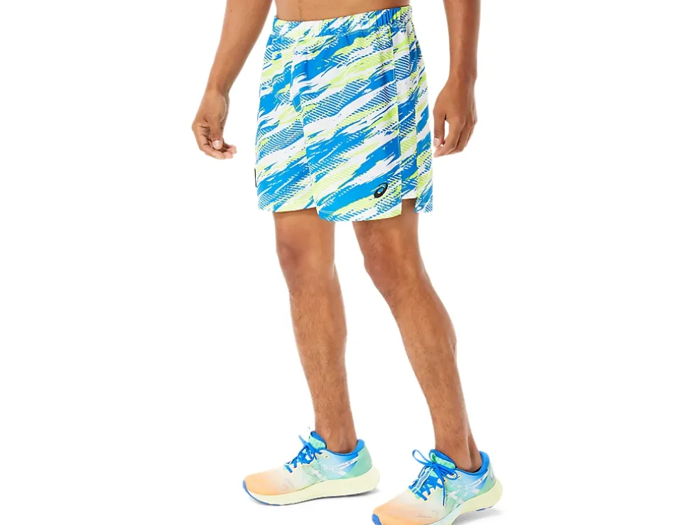 Best ASICS MEN READY-SET 5IN SHORT LAM Hazard Green