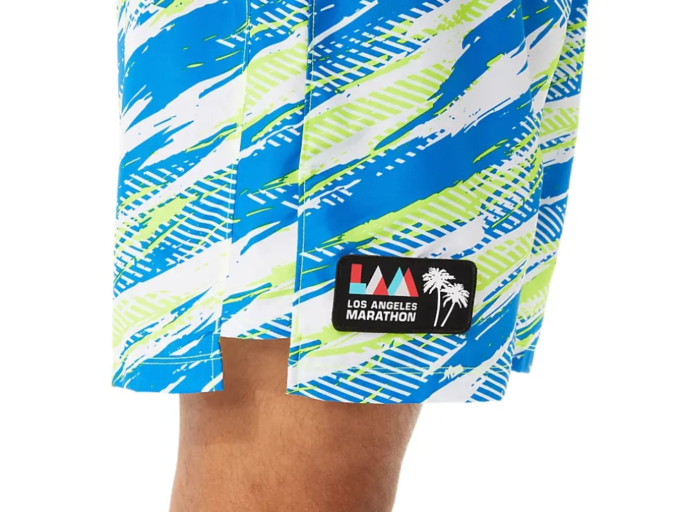 Best ASICS MEN READY-SET 5IN SHORT LAM Hazard Green