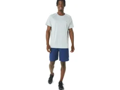 New ASICS MEN READY-SET LYTE SHORT SLEEVE Light Grey Heather