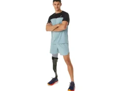 Hot ASICS MEN ROAD 5IN SHORT Light Steel