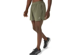 Cheap ASICS MEN ROAD 5IN SHORT Mantle Green