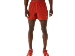 New ASICS MEN ROAD 5IN SHORT Spice Latte
