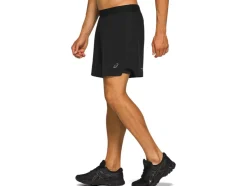 New ASICS MEN ROAD 2-N-1 7IN SHORT Performance Black