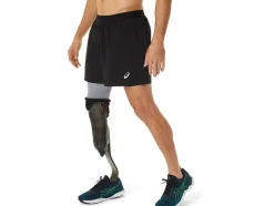 Discount ASICS MEN ROAD 2-N-1 5IN SHORT Performance Black