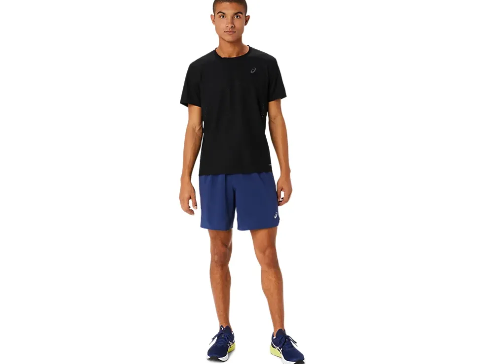 Cheap ASICS MEN ROAD 2-N-1 7IN SHORT Deep Ocean/Performance Black
