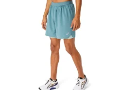 Hot ASICS MEN ROAD 2-N-1 7IN SHORT Foggy Teal/Ocean Haze