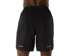 Shop ASICS MEN ROAD 2-N-1 7IN SHORT Performance Black/Carrier Grey