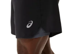 Shop ASICS MEN ROAD 2-N-1 7IN SHORT Performance Black/Carrier Grey