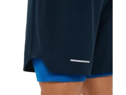 Online ASICS MEN ROAD 2-N-1 7IN SHORT French Blue/Lake Drive