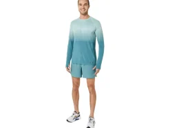 Clearance ASICS MEN SEAMLESS LONG SLEEVE TOP Ocean Haze/Foggy Teal