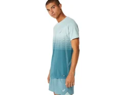 Hot ASICS MEN SEAMLESS SHORT SLEEVE TOP Ocean Haze/Foggy Teal