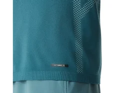 Hot ASICS MEN SEAMLESS SHORT SLEEVE TOP Ocean Haze/Foggy Teal