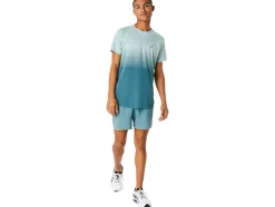 Hot ASICS MEN SEAMLESS SHORT SLEEVE TOP Ocean Haze/Foggy Teal