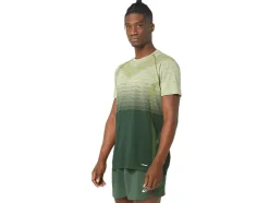 Fashion ASICS MEN SEAMLESS SHORT SLEEVE TOP Cactus/Rain Forest