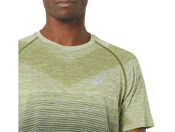Fashion ASICS MEN SEAMLESS SHORT SLEEVE TOP Cactus/Rain Forest