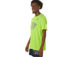 Store ASICS MEN SHOES GRAPHIC SHORT SLEEVE TOP Safety Yellow