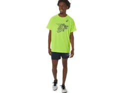 Store ASICS MEN SHOES GRAPHIC SHORT SLEEVE TOP Safety Yellow