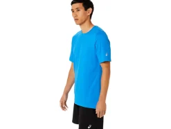 Store ASICS MEN SHORT SLEEVE HTHR TECH TOP Electric Blue Heather