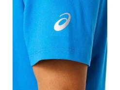 Store ASICS MEN SHORT SLEEVE HTHR TECH TOP Electric Blue Heather