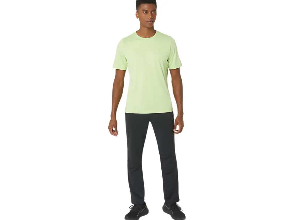 Cheap ASICS MEN SHORT SLEEVE HTHR TECH TOP Lime Green Heather