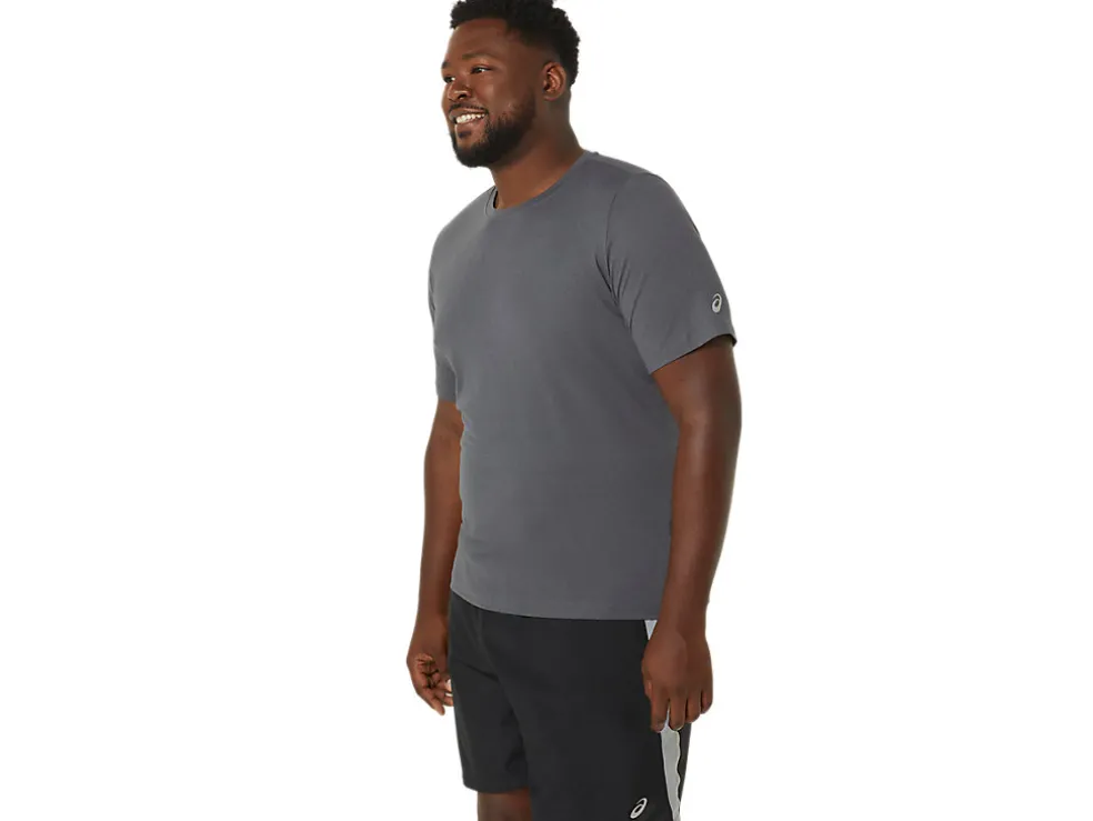 Flash Sale ASICS MEN SHORT SLEEVE HTHR TECH TOP Dark Grey Heather