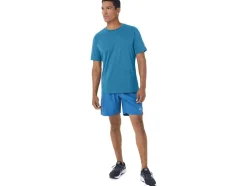 Fashion ASICS MEN SHORT SLEEVE HTHR TECH TOP Island Blue Heather