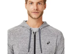 Outlet ASICS MEN TECH FULL ZIP HOODIE Carrier Grey Heather
