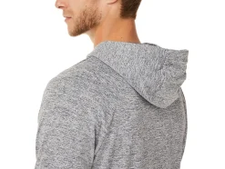 Outlet ASICS MEN TECH FULL ZIP HOODIE Carrier Grey Heather