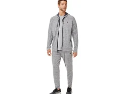 Outlet ASICS MEN TECH FULL ZIP HOODIE Carrier Grey Heather